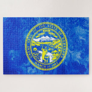 Staatsflagge von Nebraska Puzzle