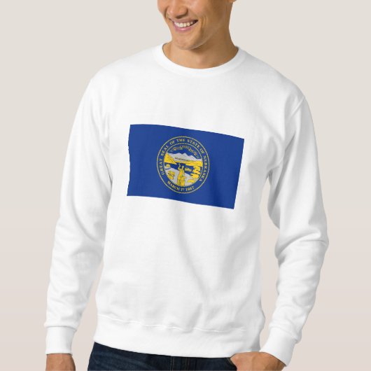 Staatsflagge von Nebraska Sweatshirt (Vorderseite)