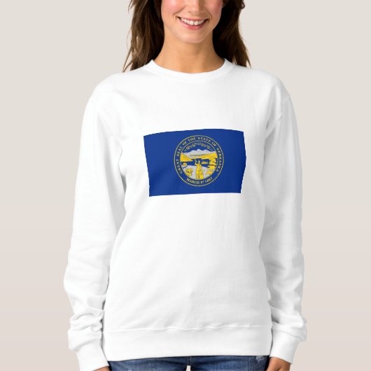 Staatsflagge von Nebraska Sweatshirt (Vorderseite)