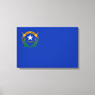 Staatsflagge von Nevada Canvas Print Leinwanddruck