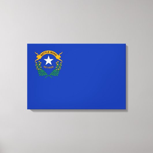 Staatsflagge von Nevada Canvas Print Leinwanddruck (Vorderseite)