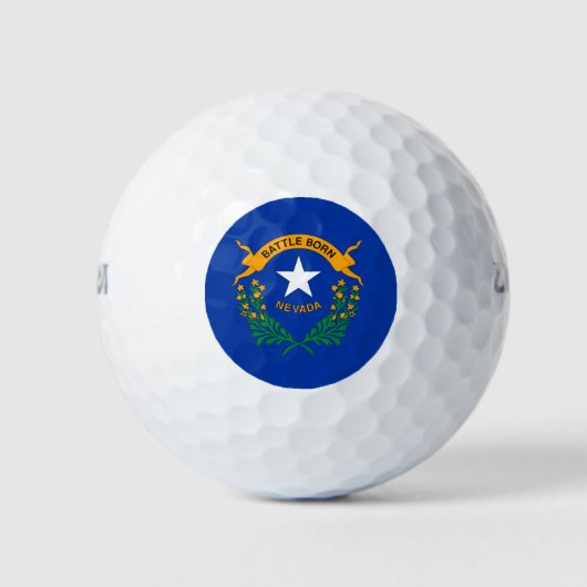 Staatsflagge von Nevada Golfball (Vorderseite)