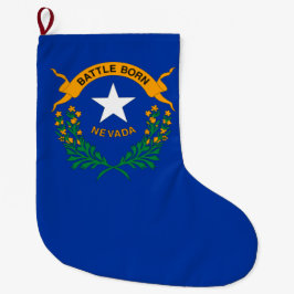 Staatsflagge von Nevada Großer Weihnachtsstrumpf