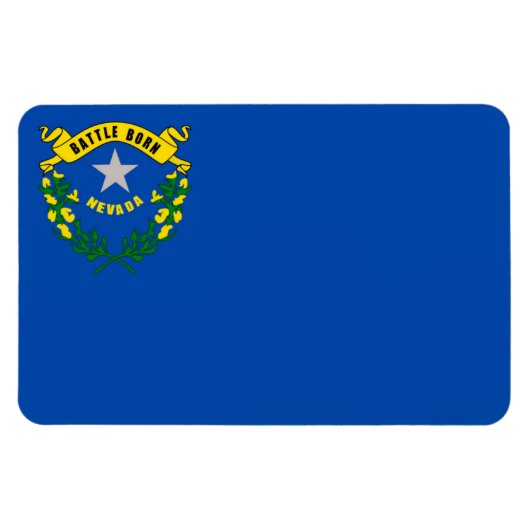 Staatsflagge von Nevada Magnet (Horizontal)