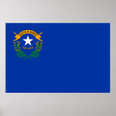 Staatsflagge von Nevada Poster (Vorne)