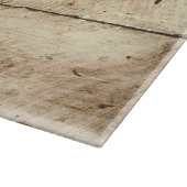 Staatsflagge von North Carolina auf Altholzkörner Schneidebrett (Ecke)