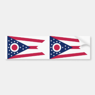 Staatsflagge von Ohio Autoaufkleber
