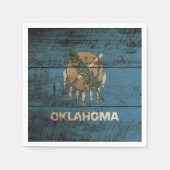 Staatsflagge von Oklahoma auf Altholzkorn Serviette (Vorderseite)