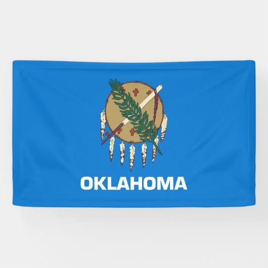 Staatsflagge von Oklahoma Banner (Horizontal)