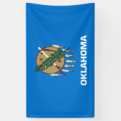 Staatsflagge von Oklahoma Banner (Vertikal)