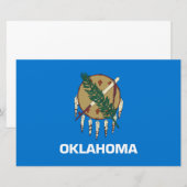 Staatsflagge von Oklahoma Briefpapier (Vorne/Hinten)