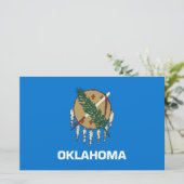 Staatsflagge von Oklahoma Briefpapier (Stehend Vorderseite)