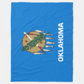 Staatsflagge von Oklahoma Fleecedecke (Vorderseite)