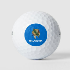 Staatsflagge von Oklahoma Golfball