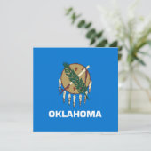 Staatsflagge von Oklahoma Karte (Stehend Vorderseite)