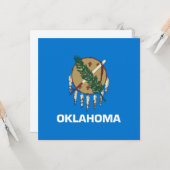 Staatsflagge von Oklahoma Karte (Vorderseite/Rückseite Beispiel)