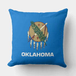 Staatsflagge von Oklahoma Kissen