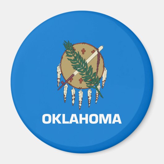 Staatsflagge von Oklahoma Magnet (Vorne)