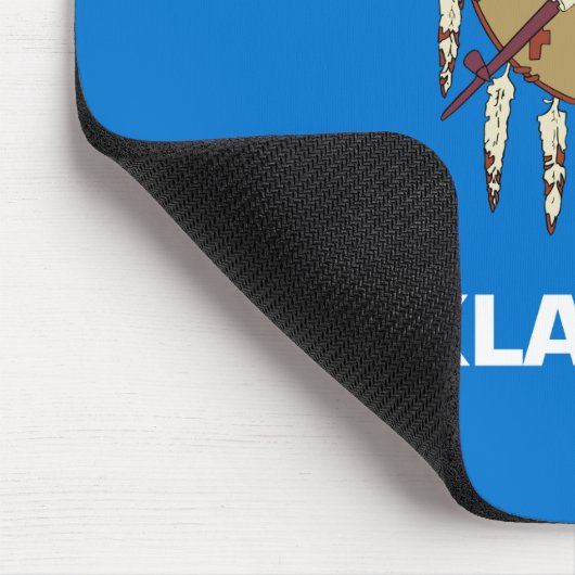 Staatsflagge von Oklahoma Mousepad (Ecke)
