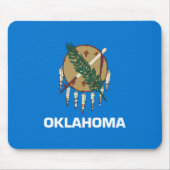 Staatsflagge von Oklahoma Mousepad (Vorne)