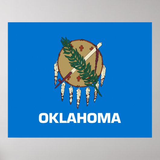 Staatsflagge von Oklahoma Poster (Vorne)