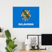 Staatsflagge von Oklahoma Poster (Heimbüro)