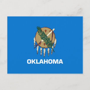 Staatsflagge von Oklahoma Postkarte