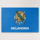 Staatsflagge von Oklahoma Puzzle (Horizontal)