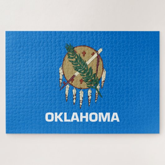 Staatsflagge von Oklahoma Puzzle (Horizontal)