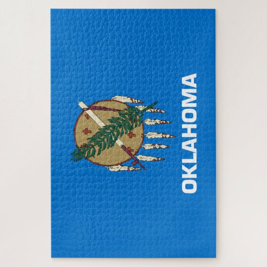 Staatsflagge von Oklahoma Puzzle (Vertikal)