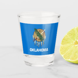 Staatsflagge von Oklahoma Schnapsglas