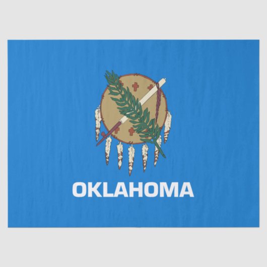 Staatsflagge von Oklahoma Seidenpapier (Vorderseite)