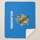 Staatsflagge von Oklahoma Sherpadecke (Vorderseite)