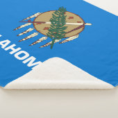Staatsflagge von Oklahoma Sherpadecke (3/4)
