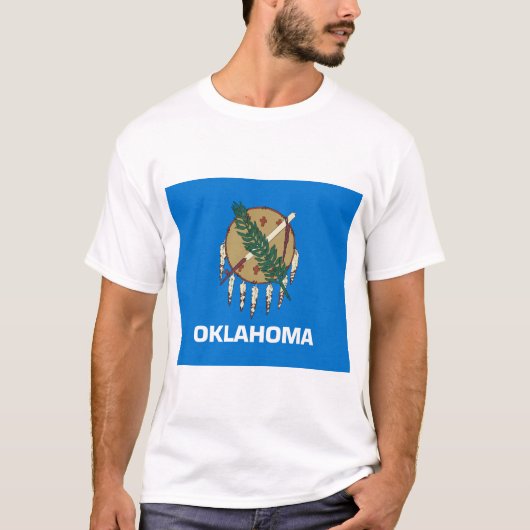 Staatsflagge von Oklahoma T-Shirt (Vorderseite)