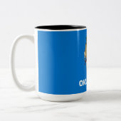 Staatsflagge von Oklahoma Zweifarbige Tasse (Links)