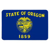 Staatsflagge von Oregon Magnet (Horizontal)