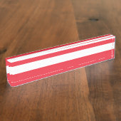 Staatsflagge von Österreich Namensplakette (Seite)