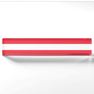 Staatsflagge von Österreich Namensplakette