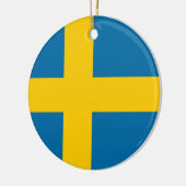 Staatsflagge von Schweden Keramikornament (Links)