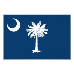 Staatsflagge von South Carolina Fotodruck