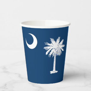Staatsflagge von South Carolina Pappbecher