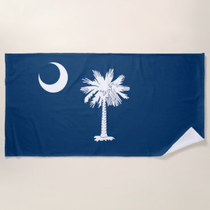 Staatsflagge von South Carolina Strandtuch