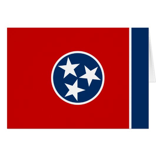 Staatsflagge von Tennessee (Vorderseite (Horizontal))
