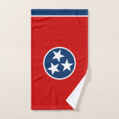 Staatsflagge von Tennessee Badhandtuch Set (Handtuch)