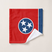 Staatsflagge von Tennessee Badhandtuch Set (Waschlappen)
