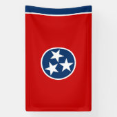 Staatsflagge von Tennessee Banner (Vertikal)