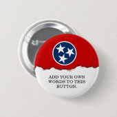 Staatsflagge von Tennessee Button (Vorne & Hinten)