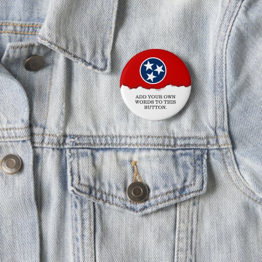 Staatsflagge von Tennessee Button (Beispiel)