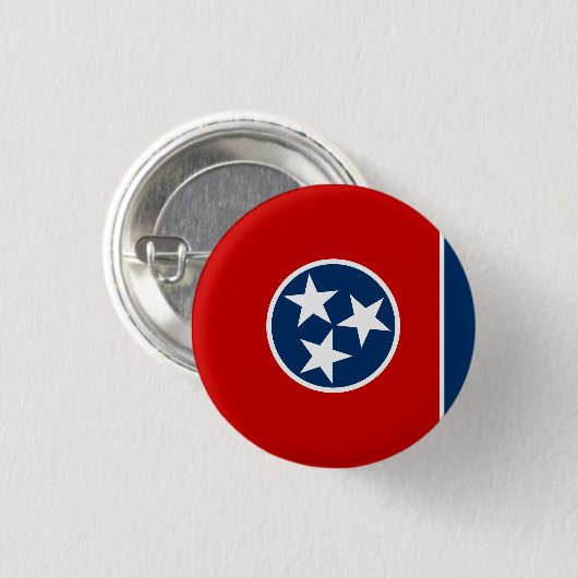 Staatsflagge von Tennessee Button (Vorne & Hinten)
